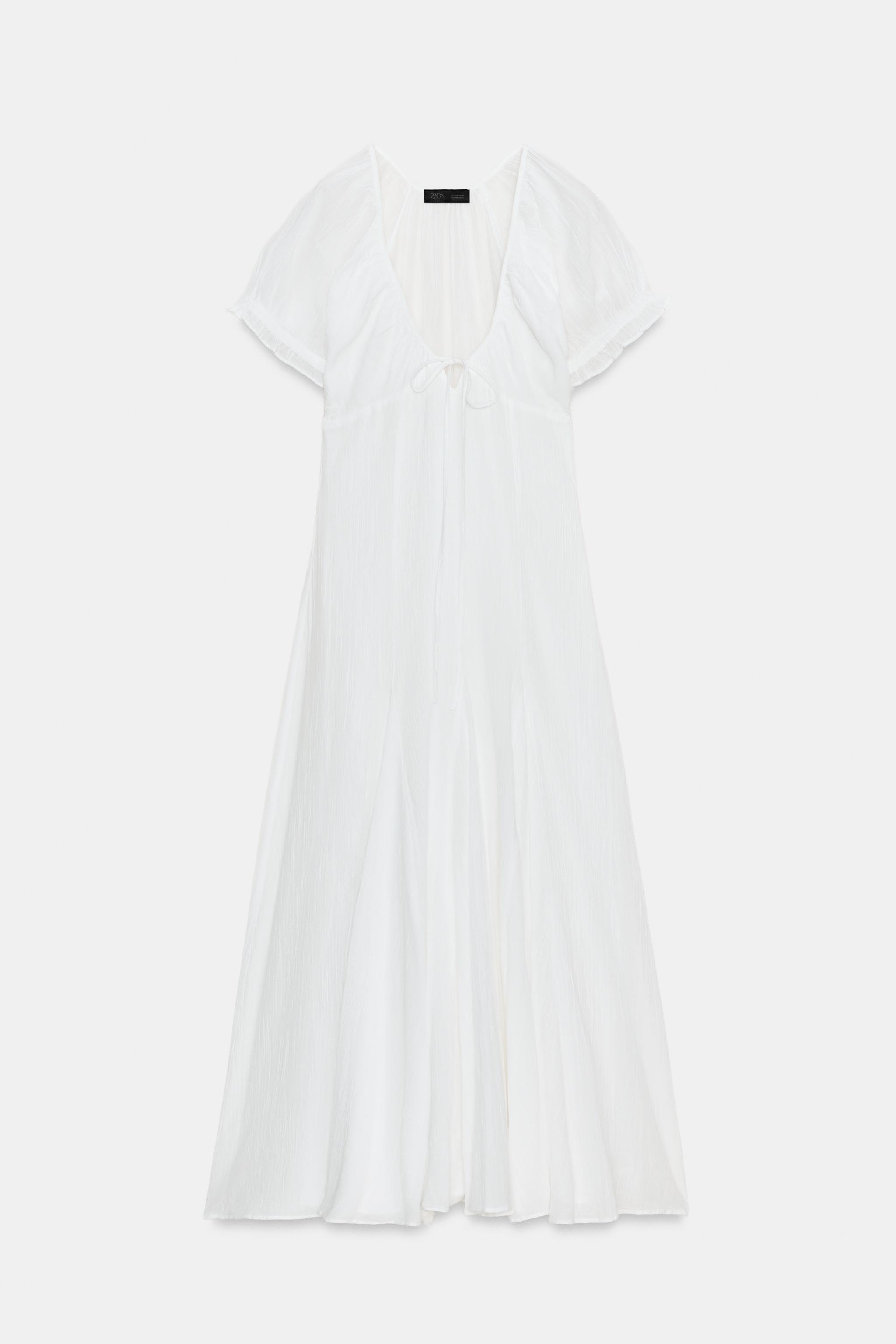 ROBE MI-LONGUE EN GAZE AVEC GODETS